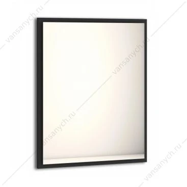 Зеркало с LED подсветкой, антизапотевание, 90x73 CEZARES TIFFANY черный графит, 45044