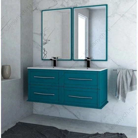 Тумба под раковину с 4 ящиками, 120см CEZARES TIFFANY Blu Petrolio, 54956