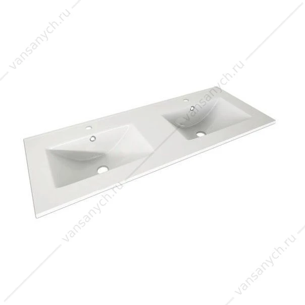 Керамическая раковина с двумя чашами 121x46x19 CEZARES TIFFANY, 50135