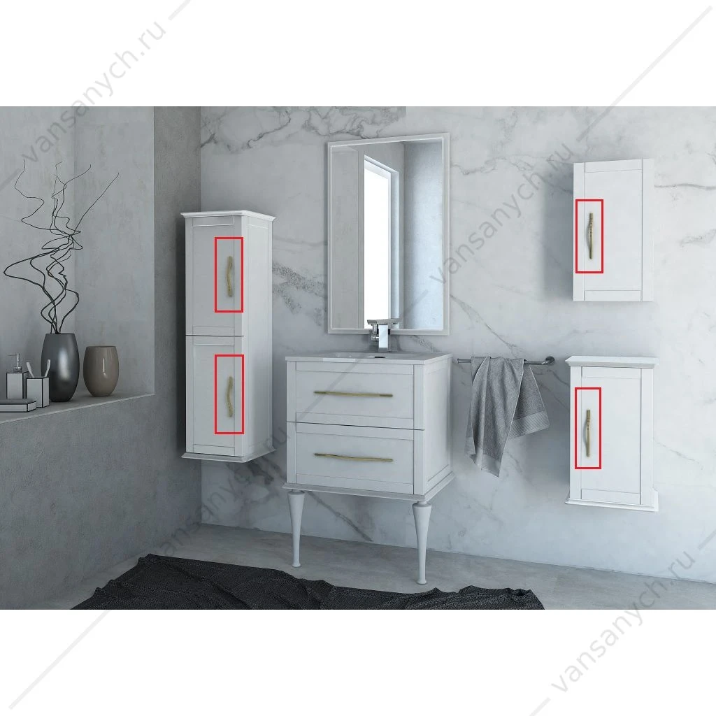 Ручка-скоба для колонн, 12,8 см CEZARES TIFFANY Oro (золото), 40391