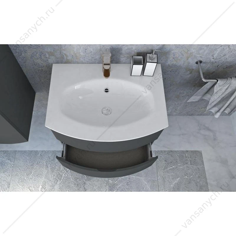 Раковина из иск. мрамора 70 CEZARES VAGUE Bianco, 50158