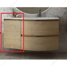 Шкафчик с одной створкой, левый, 34см, CEZARES VAGUE Rovere tabacco, 54836