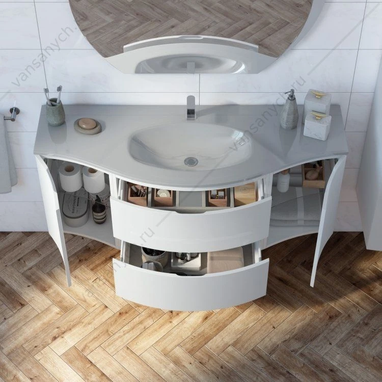 Шкафчик с одной створкой, левый, 34см, CEZARES VAGUE Rovere tabacco, 54836