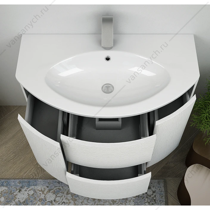 Раковина из искусственного мрамора 920x520 CEZARES EDEN Bianco, 50177