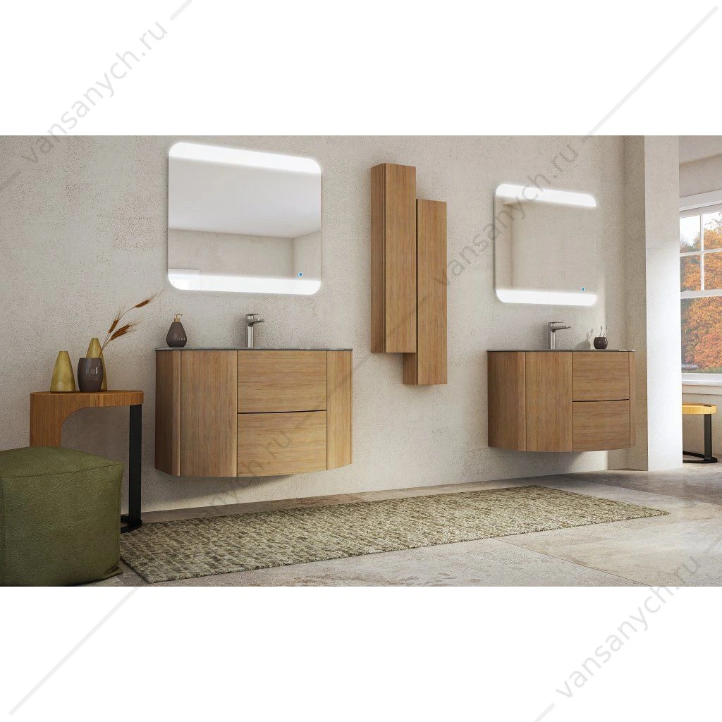 Зеркало со встроенной LED подсветкой touch system, 80x70 CEZARES EDEN, 45007