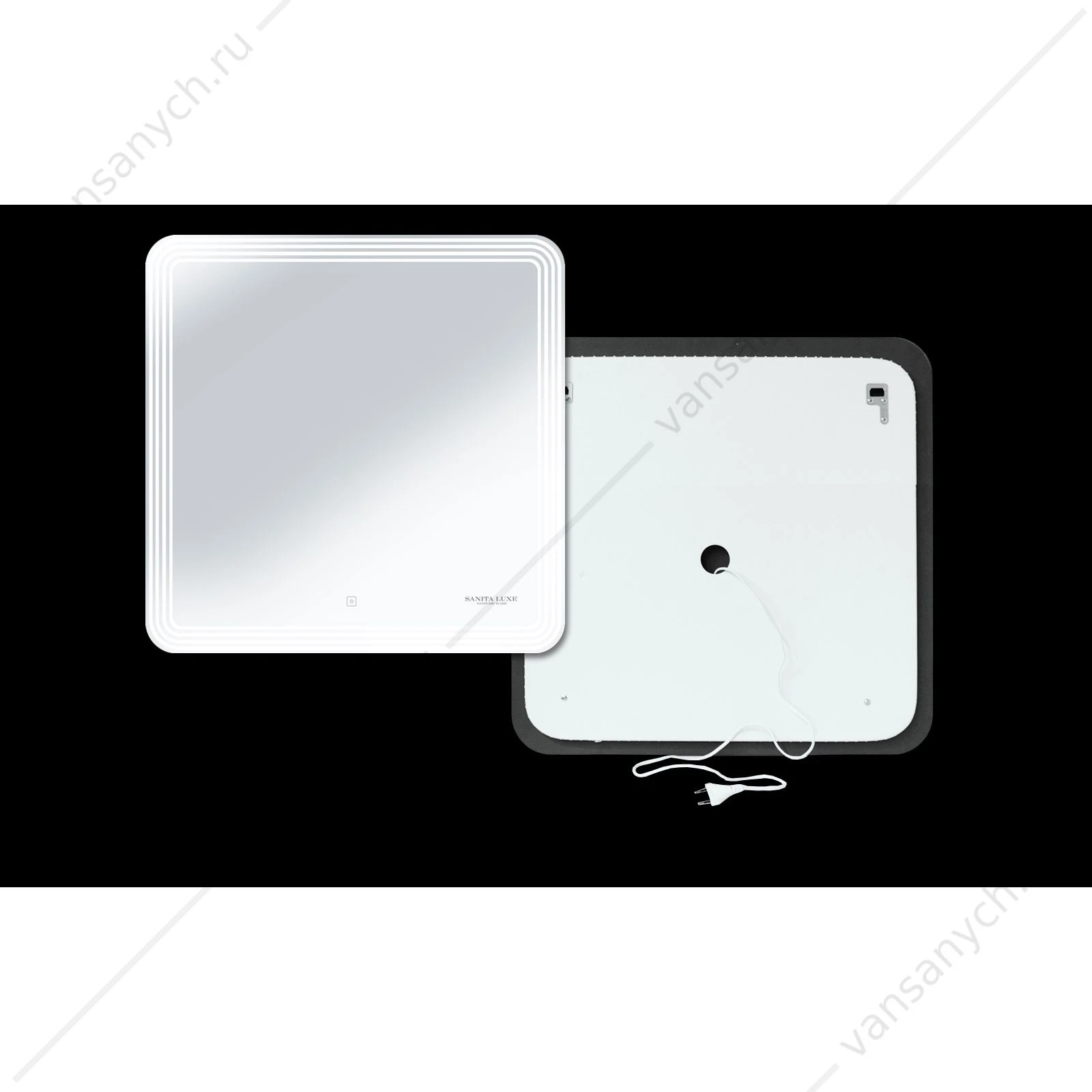 Зеркало SANITA LUX Dial Led 800х800, DIA80SLMRKCS0010
