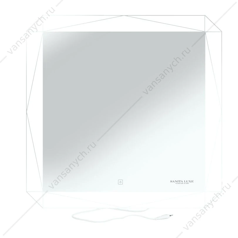 Зеркало SANITA LUX Лайн Led 750х750, LIN75SLMRKCS0010
