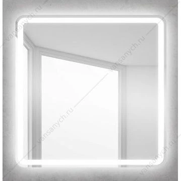 Зеркало BELBAGNO 60х60 с подсветкой и кноп. выключателем, SPC-MAR-600-600-LED-BTN