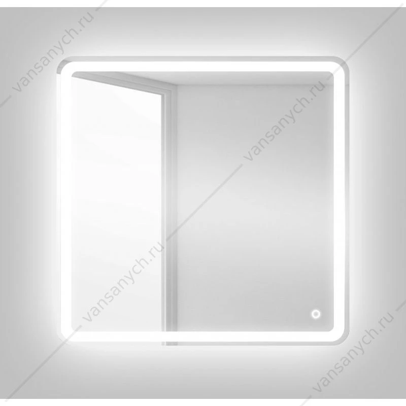 Зеркало BELBAGNO 60х60 с подсветкой и сенсор. выключателем, SPC-MAR-600-600-LED-TCH