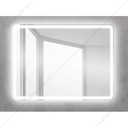 Зеркало BELBAGNO 50х60 с подсветкой и кноп. выключателем, SPC-MAR-500-600-LED-BTN