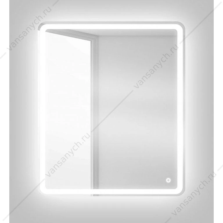 Зеркало BELBAGNO 50х60 с подсветкой и сенсор. выключателем, SPC-MAR-500-600-LED-TCH