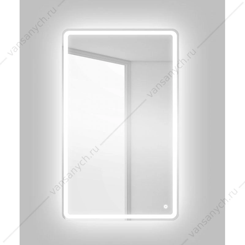 Зеркало BELBAGNO 50х80 с подсветкой и сенсор. выключателем, SPC-MAR-500-800-LED-TCH