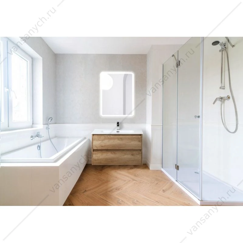 Зеркало BELBAGNO 60х80 с подсветкой и сенсор. выключателем, SPC-MAR-600-800-LED-TCH