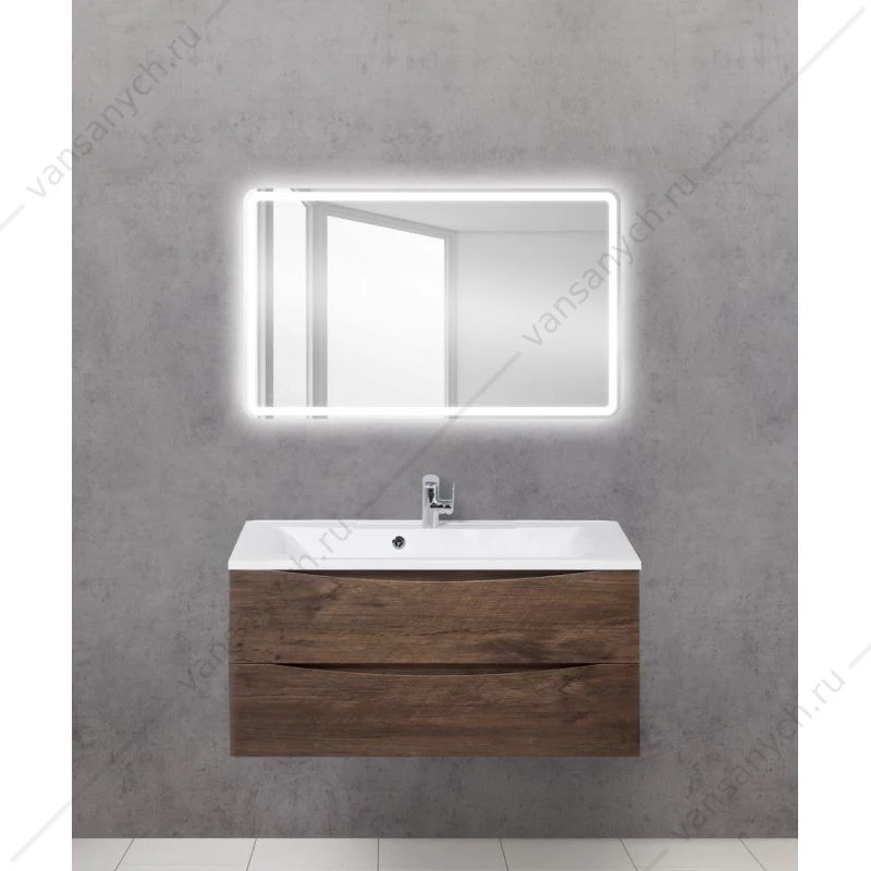 Зеркало BELBAGNO 100х60 с подсветкой и кноп. выключателем, SPC-MAR-1000-600-LED-BTN