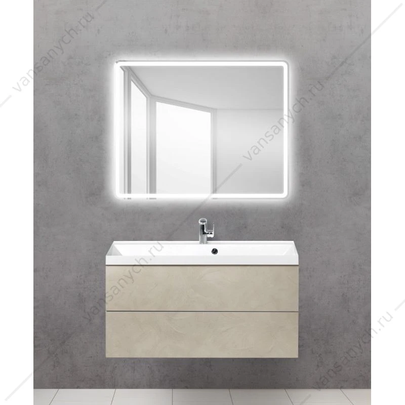 Зеркало BELBAGNO 100х80 с подсветкой и сенсор. выключателем, SPC-MAR-1000-800-LED-TCH