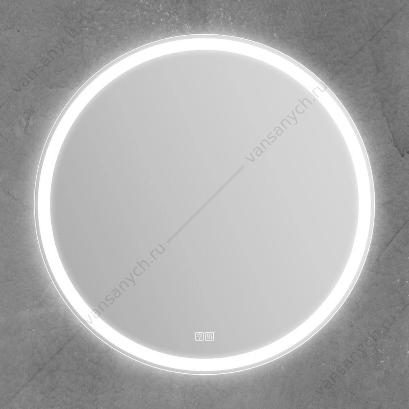 Зеркало BELBAGNO 70см с подсветкой и сенсор. выключателем и подогревом, SPC-RNG-700-LED-TCH-WARM