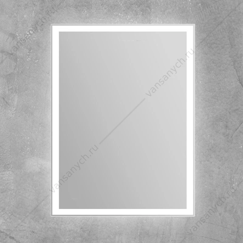 Зеркало BELBAGNO 60х80 с подсветкой и кноп. выключателем , SPC-GRT-600-800-LED-BTN