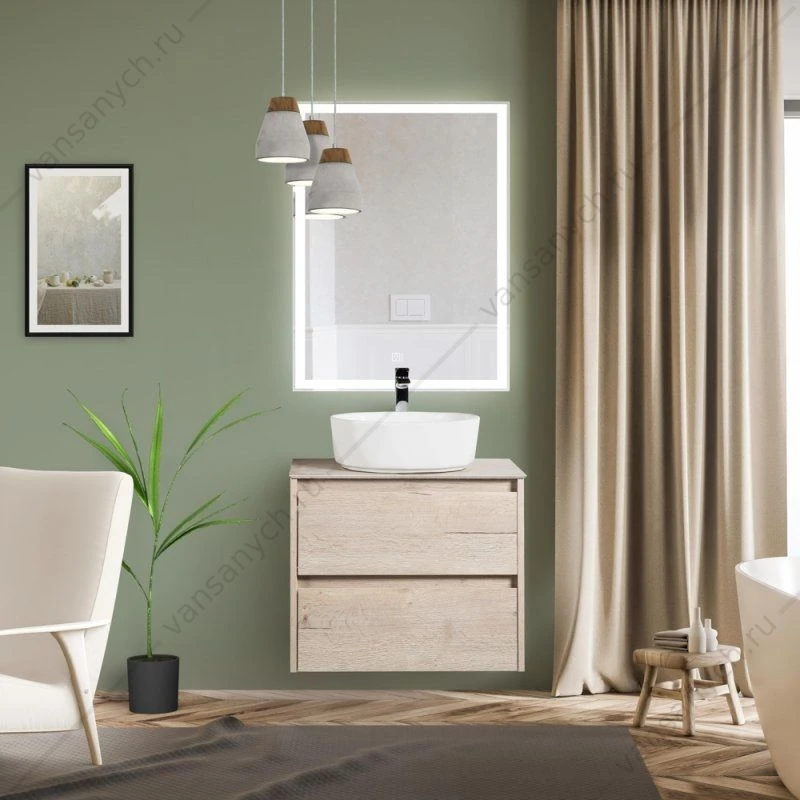 Зеркало BELBAGNO 60х80 с подсветкой и сенсор. выключателем , SPC-GRT-600-800-LED-TCH