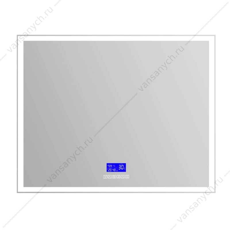 Зеркало BELBAGNO 100х80 с подсветкой и сенсор. выключ, bluetooth, цифр. термометр, радио , SPC-GRT-1000-800-LED-TCH-RAD