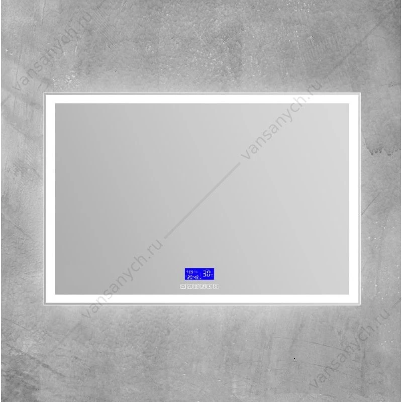 Зеркало BELBAGNO 120х80 с подсветкой и сенсор. выключ, bluetooth, цифр. термометр, радио , SPC-GRT-1200-800-LED-TCH-RAD