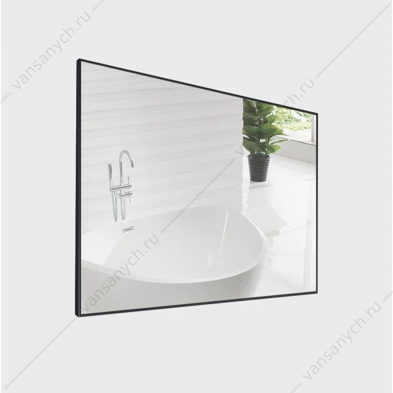Зеркало BELBAGNO 100х80 в алюминиевой раме SPC-AL-1000-800 Nero, SPC-AL-1000-800 Nero