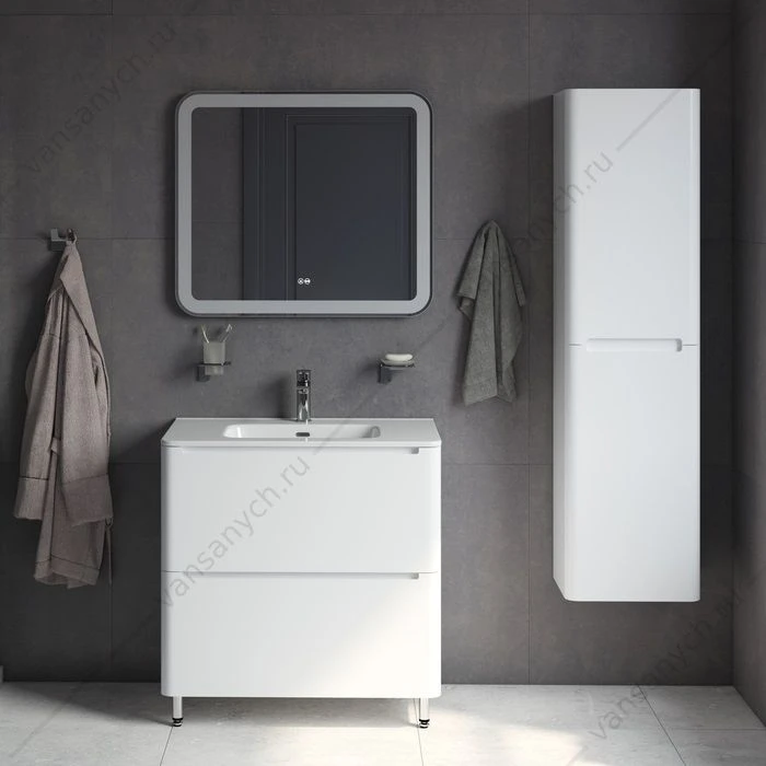 Тумба с раковиной 80см напольная IDDIS EDIFICE белый EDI80WFi95K