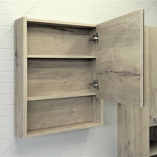 Зеркало-шкаф COMFORTY Марио-60 дуб дымчатый
