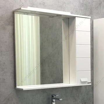 Зеркало-шкаф COMFORTY Модена М-90 белый матовый