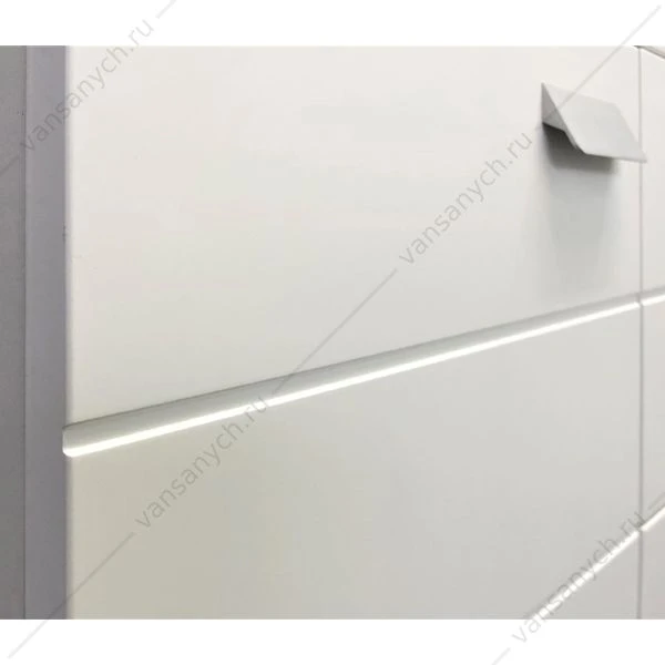 Тумба с раковиной COMFORTY Модена М-75 белая матовая раковина Quadro 75
