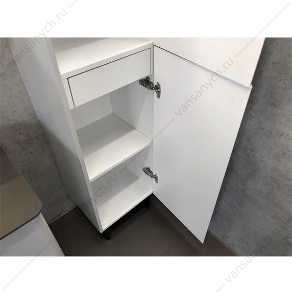 Шкаф-колонна COMFORTY Сорренто-40 светоло-серый