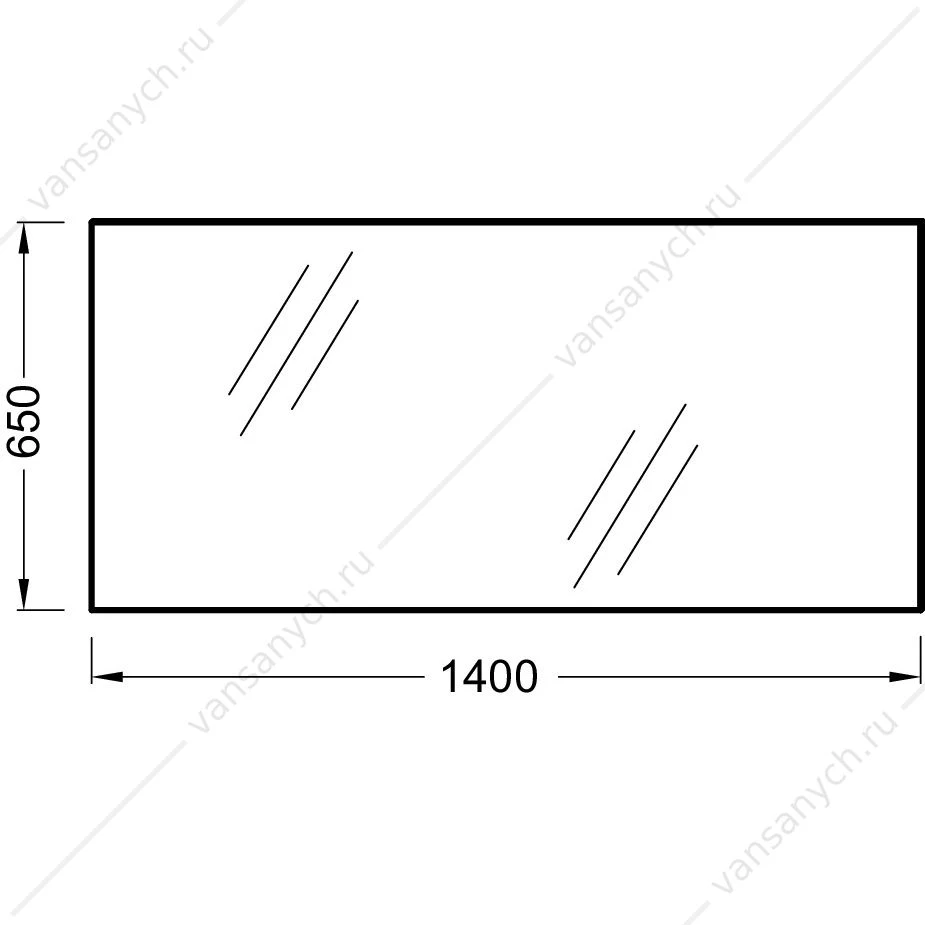Зеркало 140 cм  Jacob Delafon ODEON UP EB1190-NF