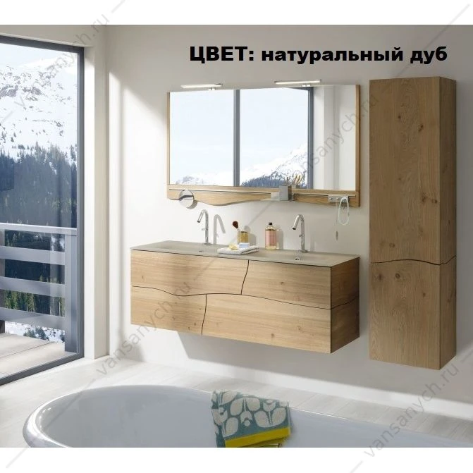 Колонна 40х147см Jacob Delafon Sherwood, шарниры справа, состаренный дуб, EB1836RRU-P13