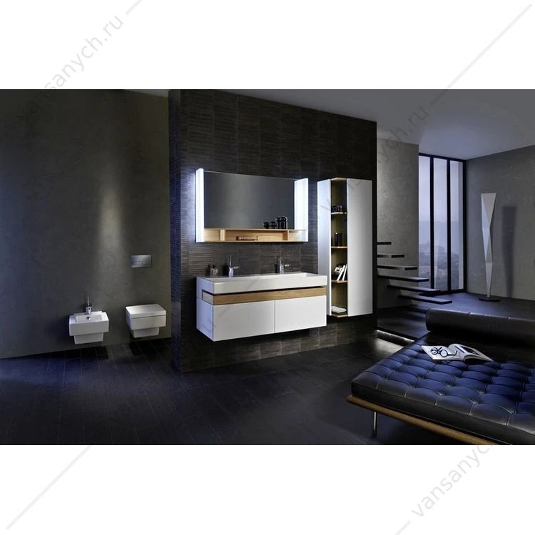 Пенал подвесной Jacob Delafon Terrace 50 см, шарниры справа, белый бриллиант