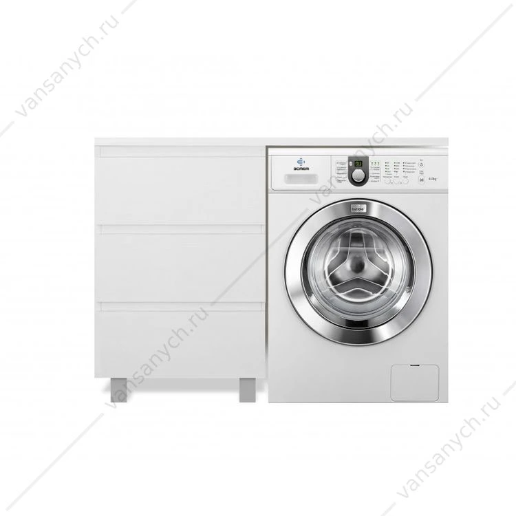 Комплект мебели Dallas Luxe 1000х482 напольный 3 ящика, белый (левая или правая)