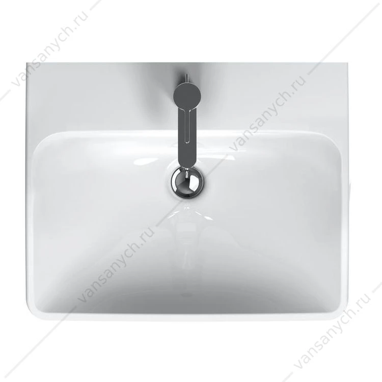 Раковина Keramag Smyle с переливом и отв.под смес. 60*48