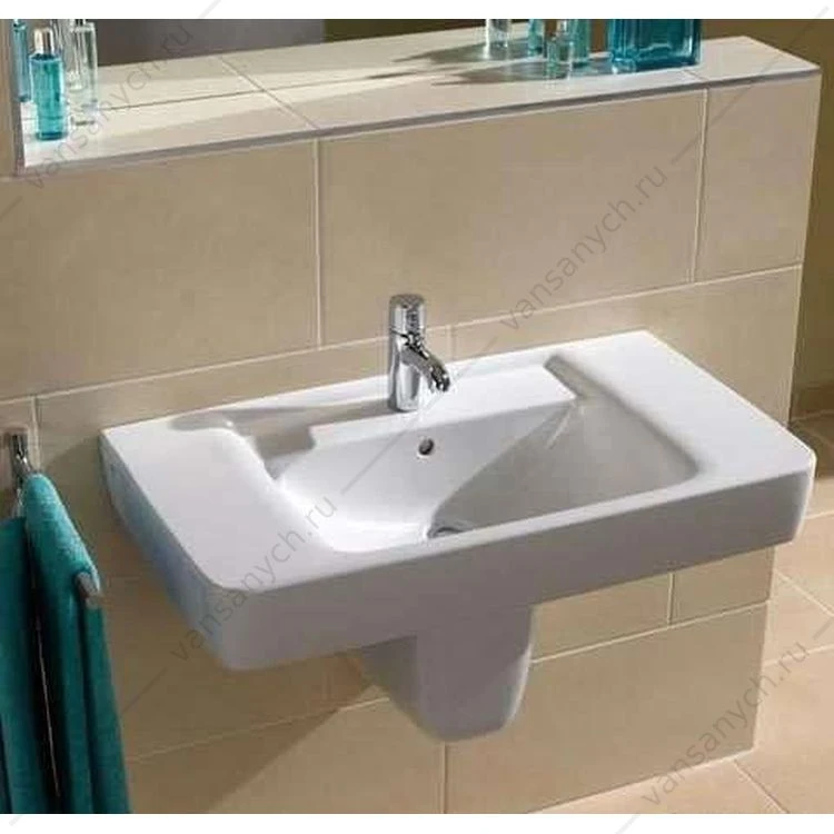Раковина Keramag Renova Nr.1 Plan мебельная, с отв., с переливом 85x48 см