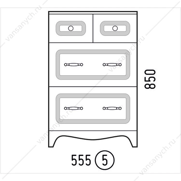 Комод Corozo Классика 55