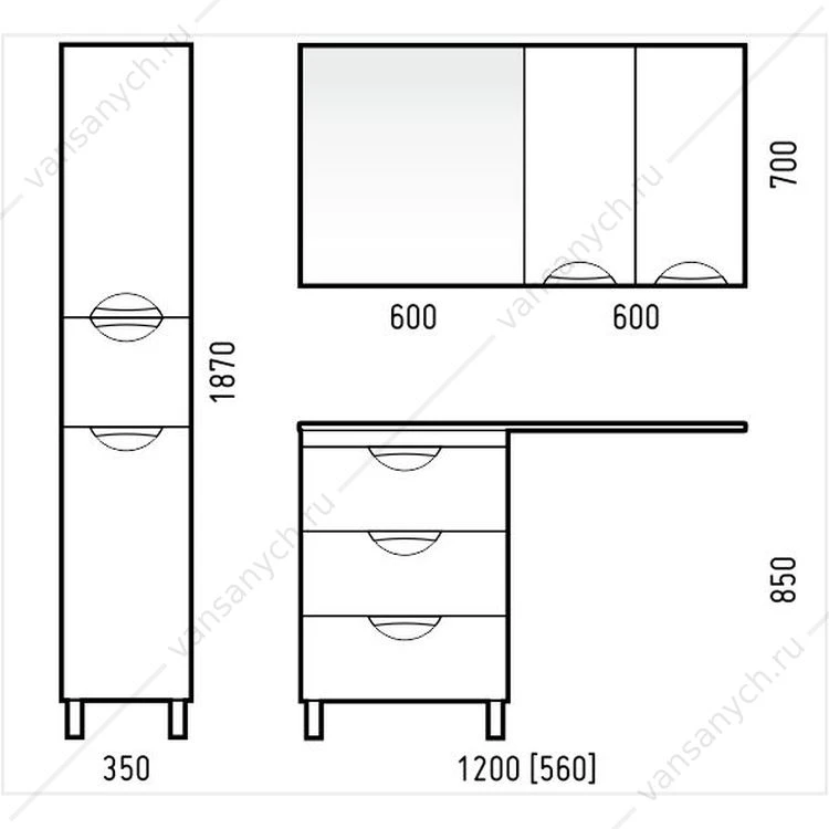 Зеркало Corozo Алиот 60