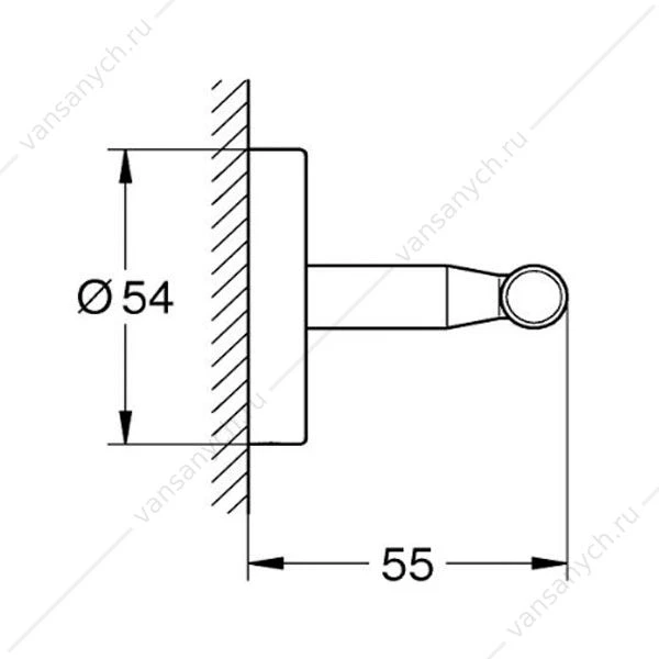 Крючок для банного халата GROHE Bau Cosmopolitan, 40461001
