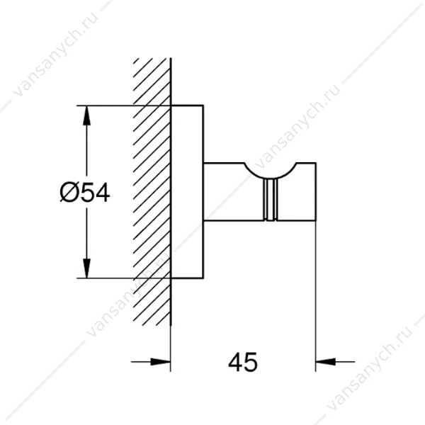 Крючок для банного халата GROHE Essentials, 40364001