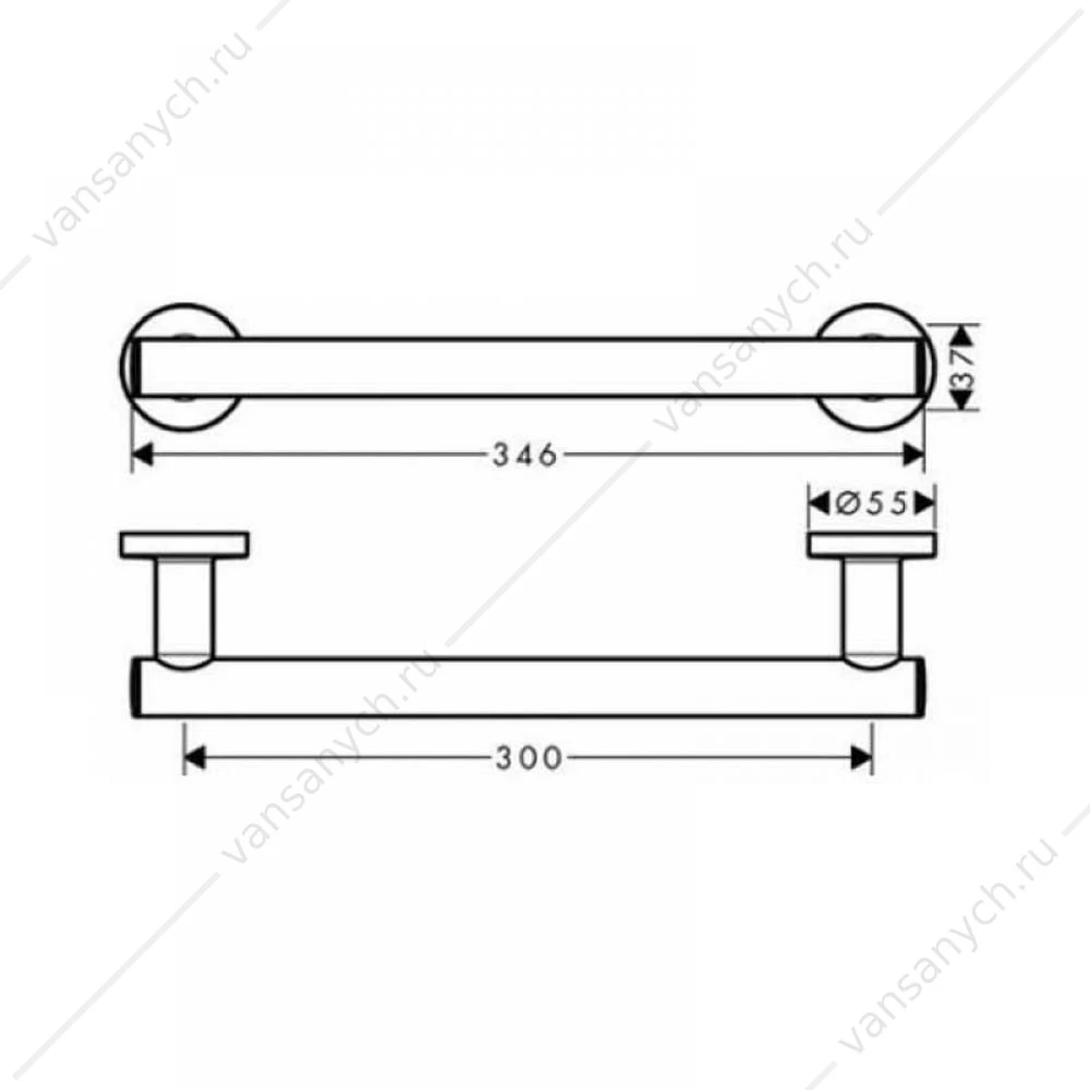 Поручень Hansgrohe Logis Universal, 41713000