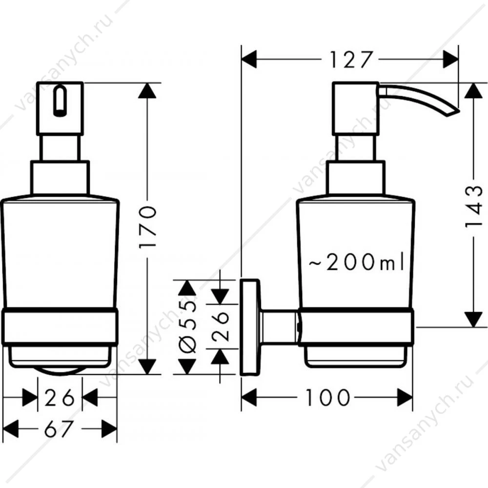 Дозатор Hansgrohe Logis Universal, 41714000