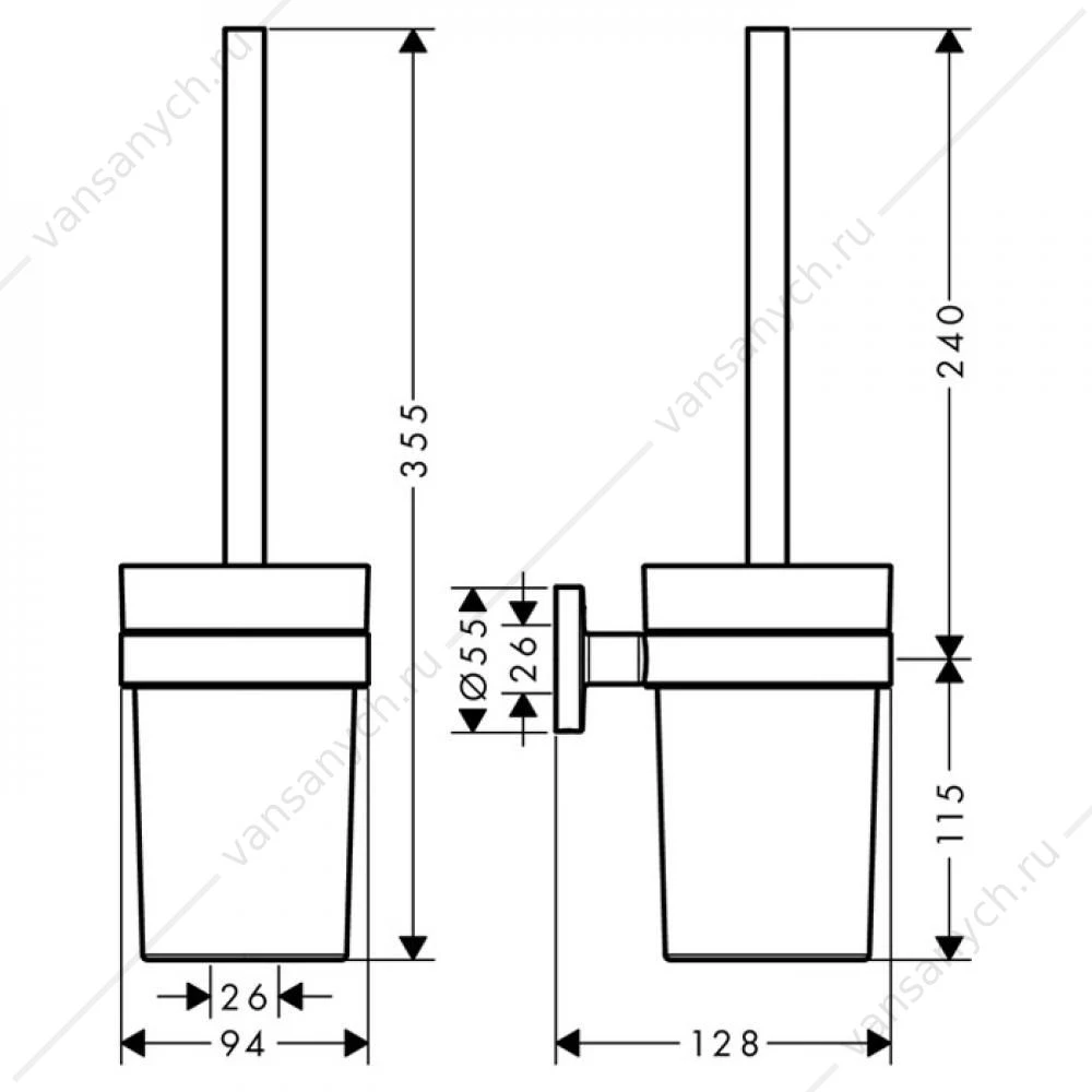 Ершик Hansgrohe Logis Universal, 41722000