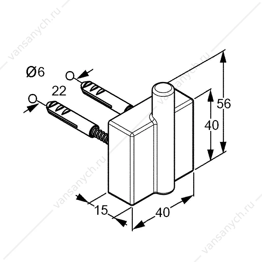 Крючок KLUDI A-XES 4898405
