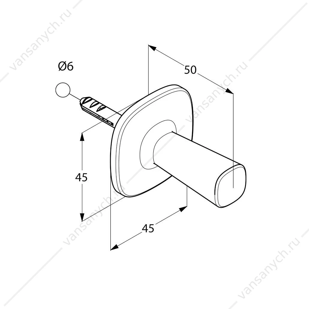 Крючок KLUDI AMBIENTA 5398405