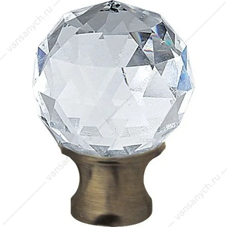 Контейнер для ватных дисков CEZARES APHRODITE-PC, золото/Swarovski