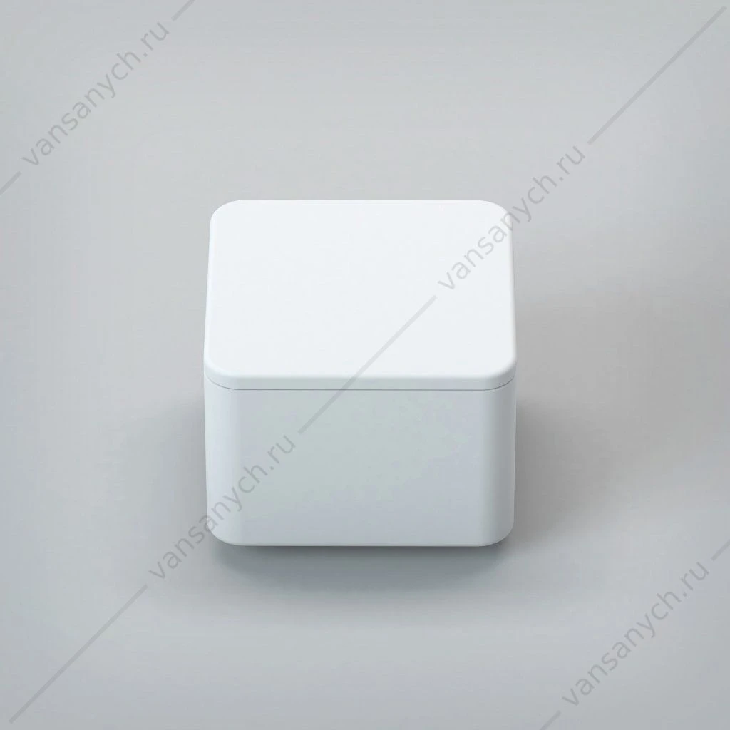 Бокс с крышкой CEZARES TITAN-SQUARE-SCAT, белый,