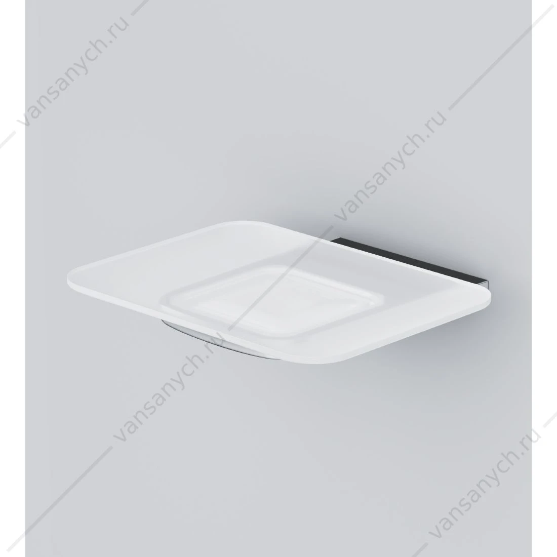 Стеклянная мыльница подвесной, хром, A50A34200 AM.PM Inspire 2.0