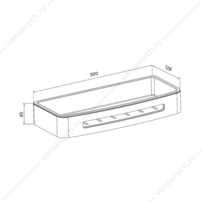 Полка, IDDIS SHE10SPi44, хром