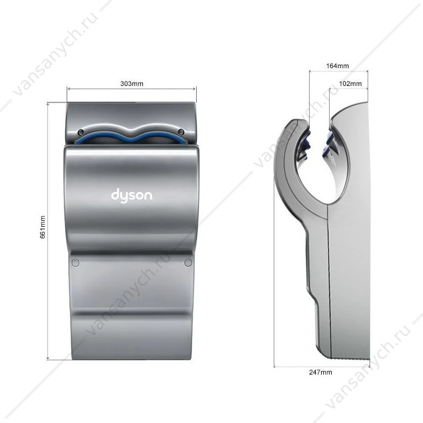 Сушилка для рук DYSON AirBlade dB AB 14 корпус - пластик, серая